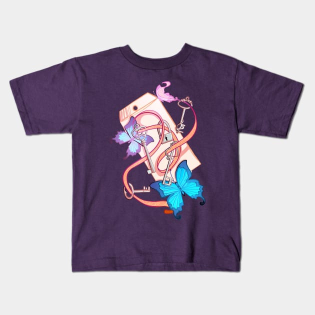 Butterfly Secrets Kids T-Shirt by AshenShop